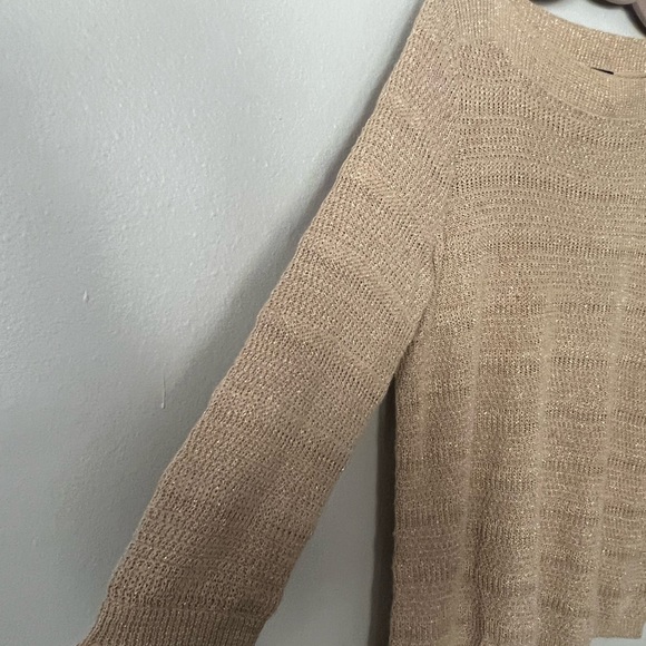 Lauren Ralph Lauren Linen-Cotton Blend Metallic Pullover Sweater, Size 1X - Picture 4 of 5